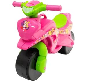 DOLONI Odrážedlo motorka růžovo-zelená 70x32x52