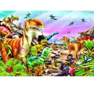 Clementoni Puzzle 104 země dinosaurů