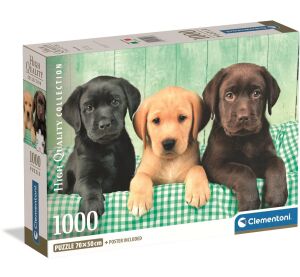 Clementoni Puzzle 1000 Tři labradoři