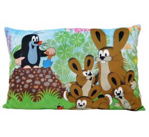 Polštářek krtek 45x30 zajíci