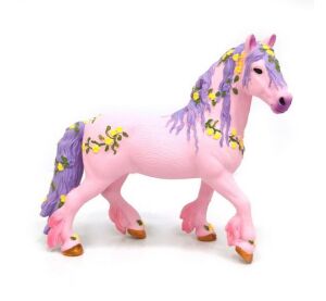 E - Figurka fantasy kůň růžový 13 cm
