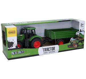 Traktor s přívěsem volná kola 42 cm