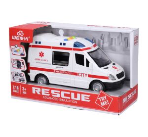 Auto sanitka s efekty 21 cm