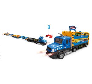 Auto tahač s vystřelovací dráhou na auta 140 cm