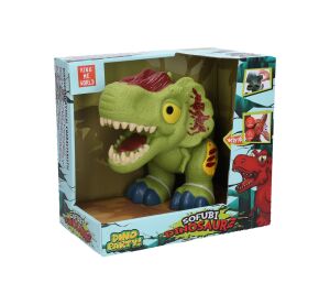 Dinosaurus s efekty zelený 26x18x13 cm