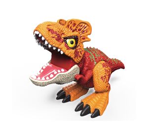 Dinosaurus s efekty červený 26,5x11x13 cm
