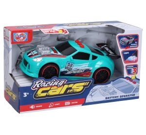 Auto závodní s efekty 21 cm