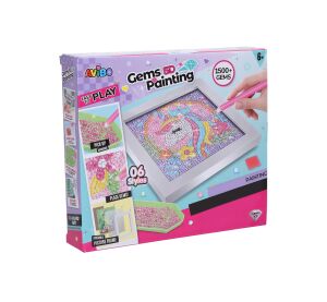Kreativní set obraz s kamínky panda 17cm