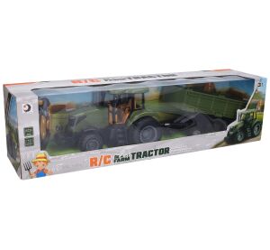 Traktor s vlečkou RC na dálkové ovládání 40 cm