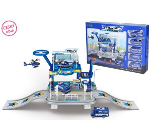 Garáž Policejní stanice s pumpou set 65 cm - český obal