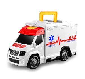 Auto sanitka s efekty garáž nemocnice 33,5 cm