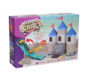 Kinetický písek sada na stavbu z cihliček Hrad 750g - český obal