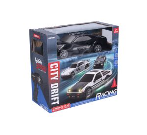 Auto driftující černé RC na dálkové ovládání 21,5 cm