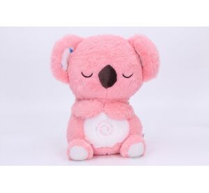 Koala plyšová dýchající růžová s efekty 27 cm