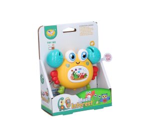 Chrastítko krab s efekty 12cm