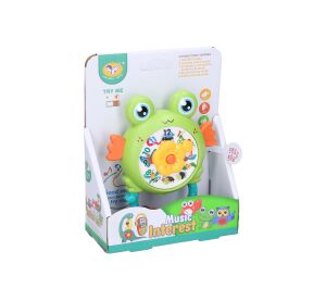 Chrastítko žába s efekty 11cm