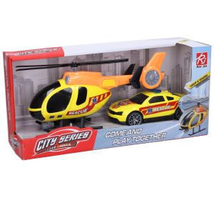 Záchranářský vrtulník s efekty set 29cm