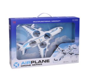 Letadlo dron RC na dálkové ovládání 31x28x6 cm