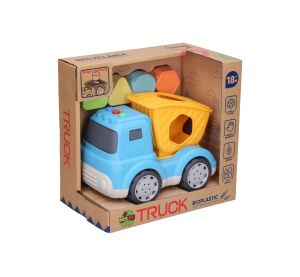 Sklápěcí auto vkládací s efekty 17 cm