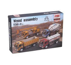Stavebnice dřevěná Auto stavební 16 cm
