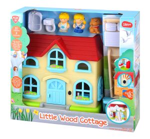 Playgo Domeček s efekty set 28,5x23,5 cm 3 figurky