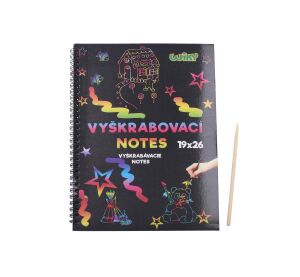 Vyškrabovací notes 26x19cm / 10 listů