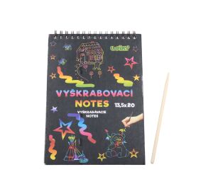 Vyškrabovací notes 20x13,5cm /12 listů