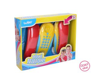 Dětské drátové telefony - Český obal