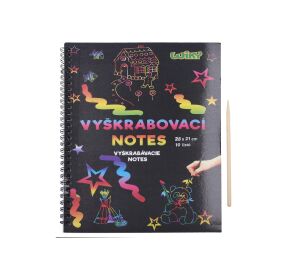 Vyškrabovací notes 28x21, 10listů