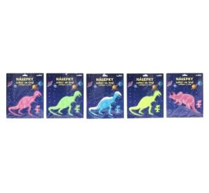 Nálepky 25,5x31 cm svítící ve tmě Dinosauři