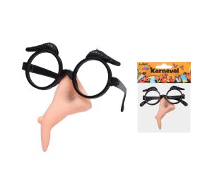 Set karneval - čarodějnice (nos + brýle)