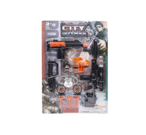 Policejní set se zbraní na šipky 42 cm