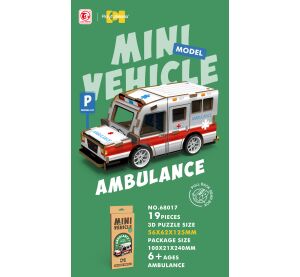 3D puzzle dřevěné - Sanitka 13 cm