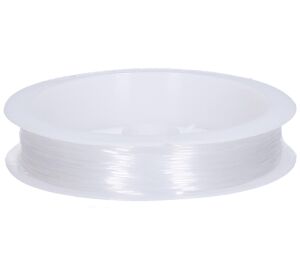 Lanko na korálky (silon) transparentní 0,6 mm, 14m, 6g