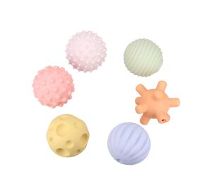 Maamaa Měkké míčky pískací set 6ks 5,5 cm