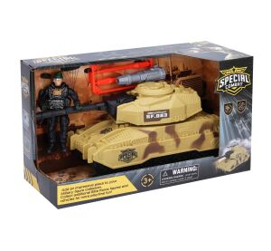 Tank s figurkou 25 cm