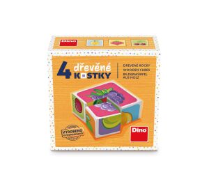 OVOCE 4 Dřevěné kostky