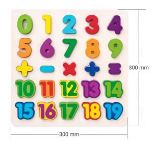 Puzzle - číslice na desce