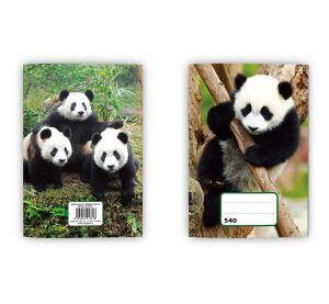 Sešit (540) A5 nelinkovaný, 40l Panda/Tygr