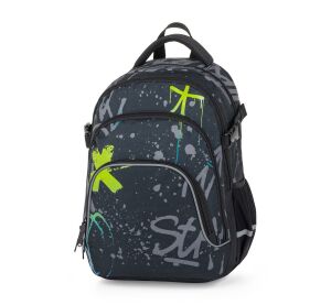 Studentský batoh OXY SCOOLER Graffiti Blue