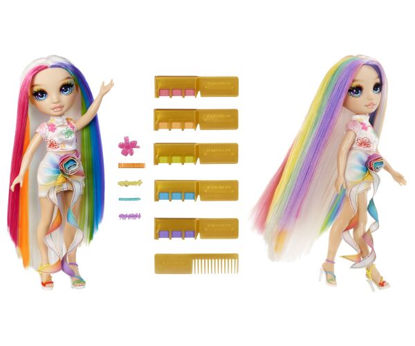 Rainbow High Panenka s křídami na vlasy - Amaya