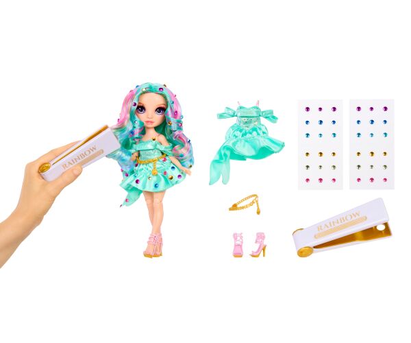 Rainbow High Be Dazzling Fashion panenka - Celine Turquoise (Teal)