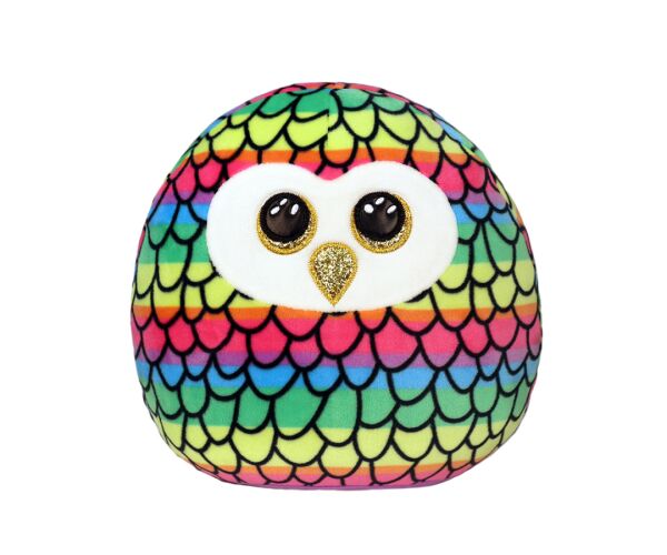 Ty Squish-a-Boos OWEN, 22 cm - multicolor owl (1)