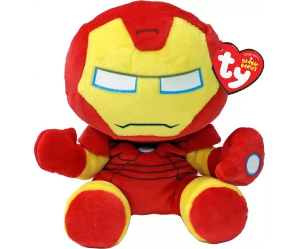 Beanie Babies SOFT Marvel IRON MAN, 15 cm (1)
