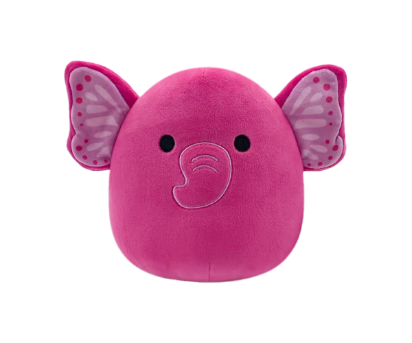 SQUISHMALLOWS Růžový motýlí slon - Evelyn