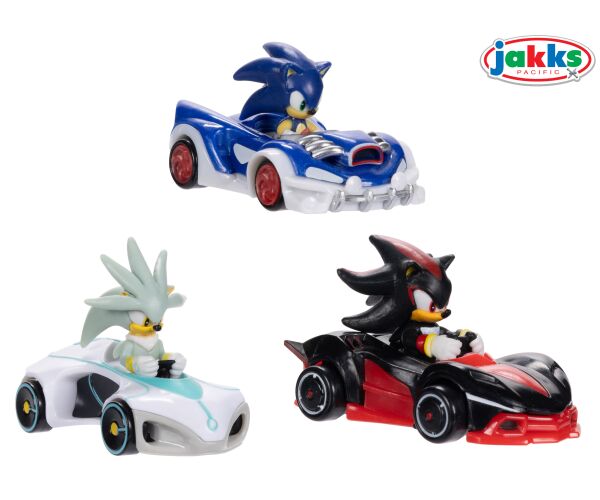 Sonic Auto kov/plast 7 cm 1:64 - Wave 7