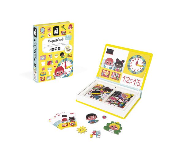 Janod Janod Magnetická kniha Magnetibook Hodiny