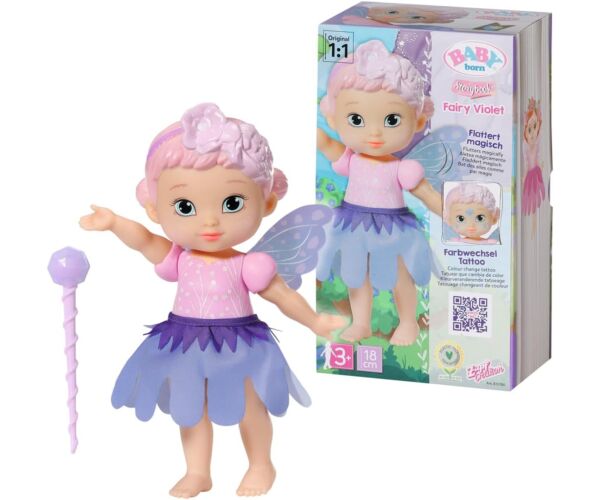 BABY born Storybook Fialková víla, 18 cm