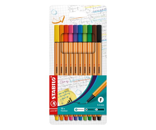 Liner STABILO point 88 - sada 10 ks