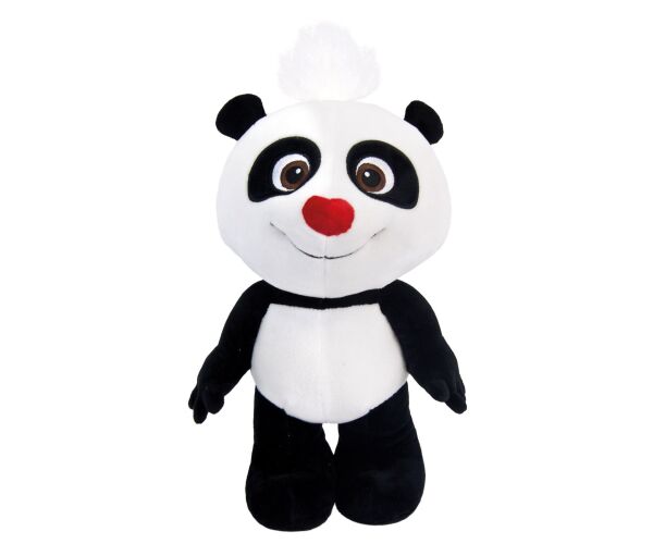 Panda plyšová s červeným nosem 15 cm